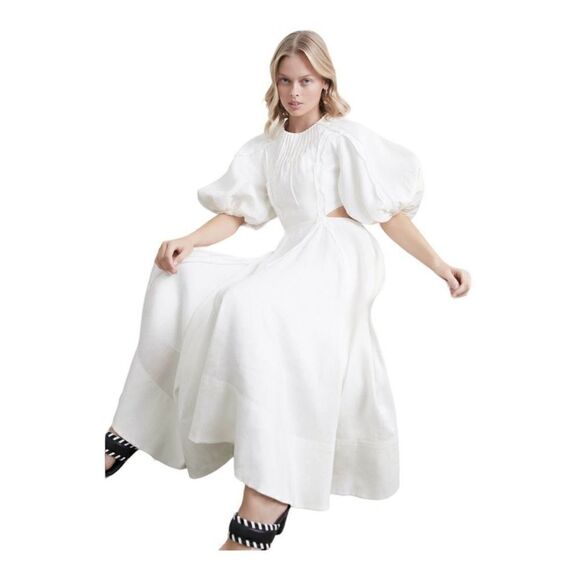 Aje revitalize Cutout Midi Dress Size 4 NWOT - Picture 5 of 11